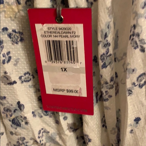 Vince Camuto Long Sleeve Floral Blouse - Picture 7 of 9